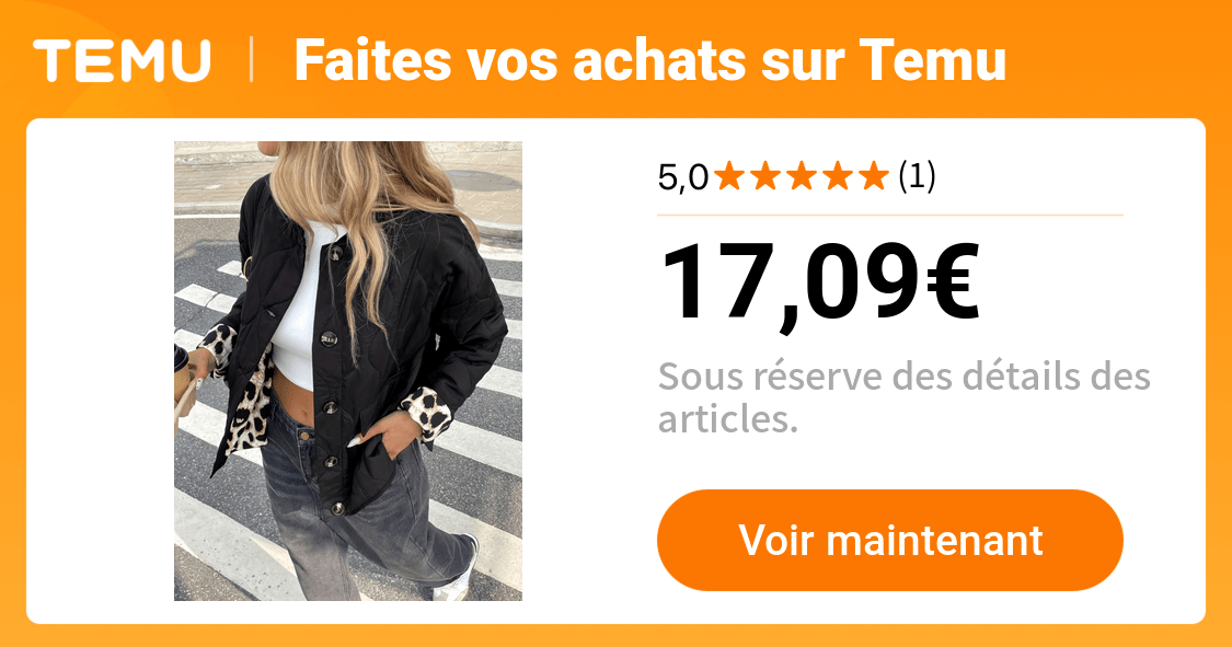 veste femme à imprimé léopard col boutons - Temu France