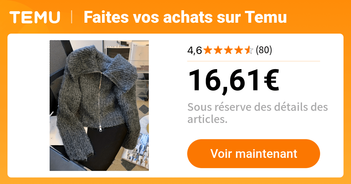 pull à col poupée double fermeture éclair style décontracté - Temu France