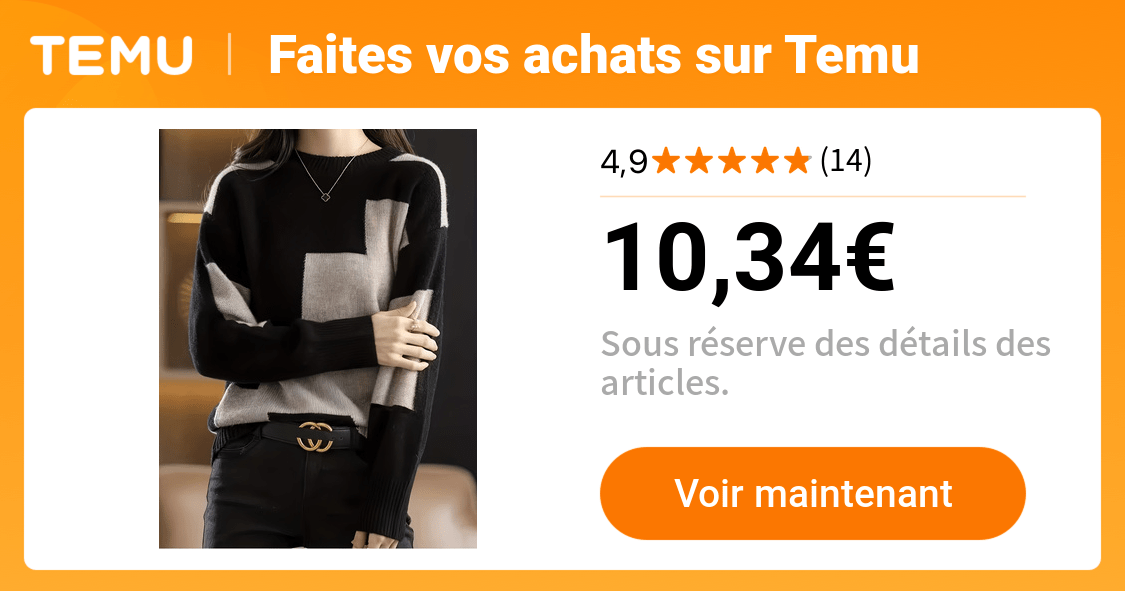 pull à col rond femme design noir chaud - Temu France