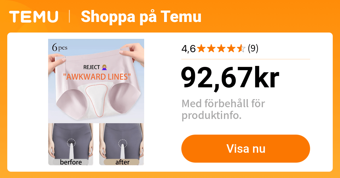 6 st. damunderkläder utan sömmar andningsbar isliknande - Temu Sweden