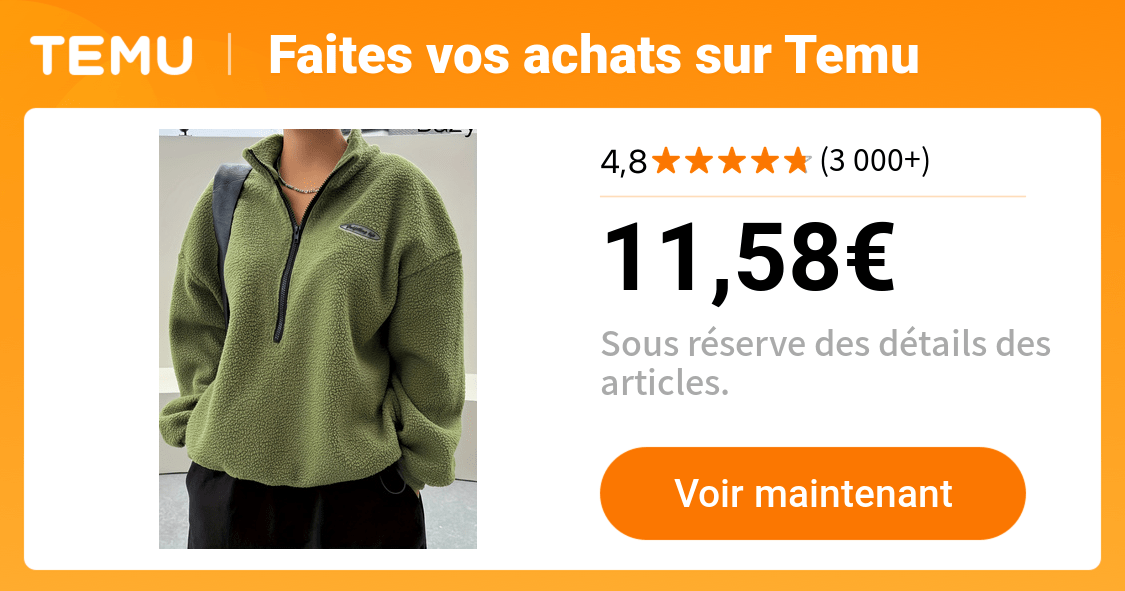 sweat shirt en peluche fermeture éclair devant sweat shirt - Temu France