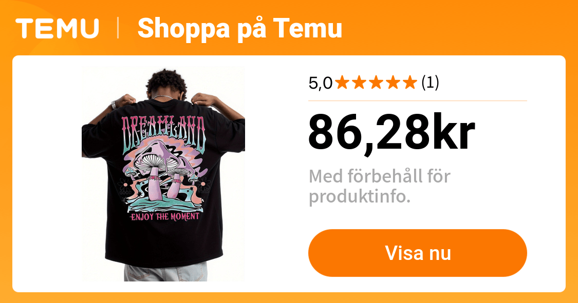herre vintage grafisk t shirt svart svamp drömlandstryck med - Temu Sweden