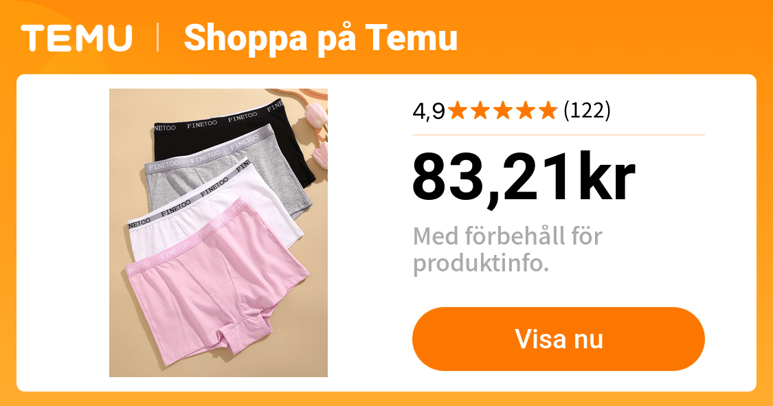 4 st. enfärgade boxershorts för kvinnor medelhöga - Temu Sweden
