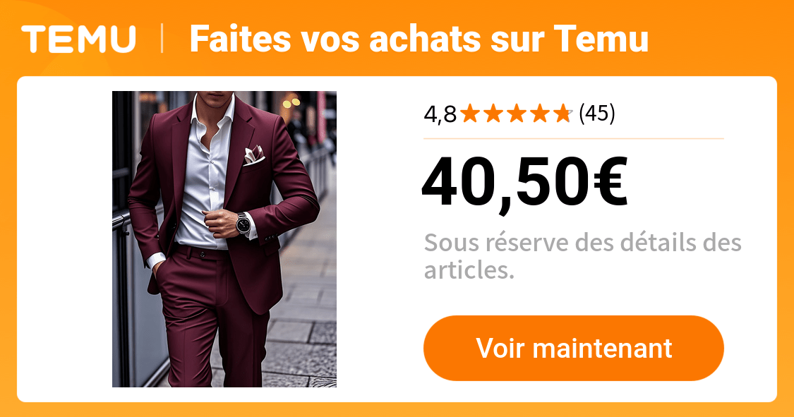 costume pièces homme comprenant pantalon men's - Temu Belgium