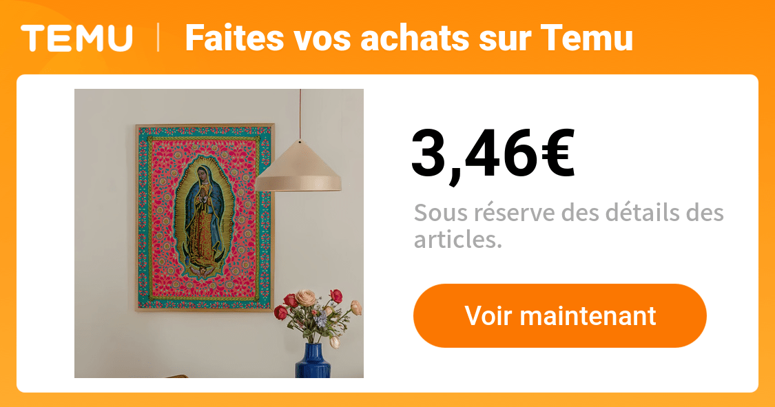 2d plat 1pc affiche murale religieuse marie - Temu France