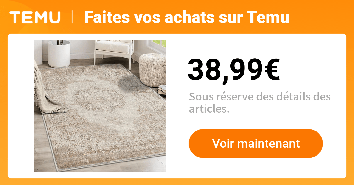 tapis en velours motif rétro   en beige   marron - Temu France