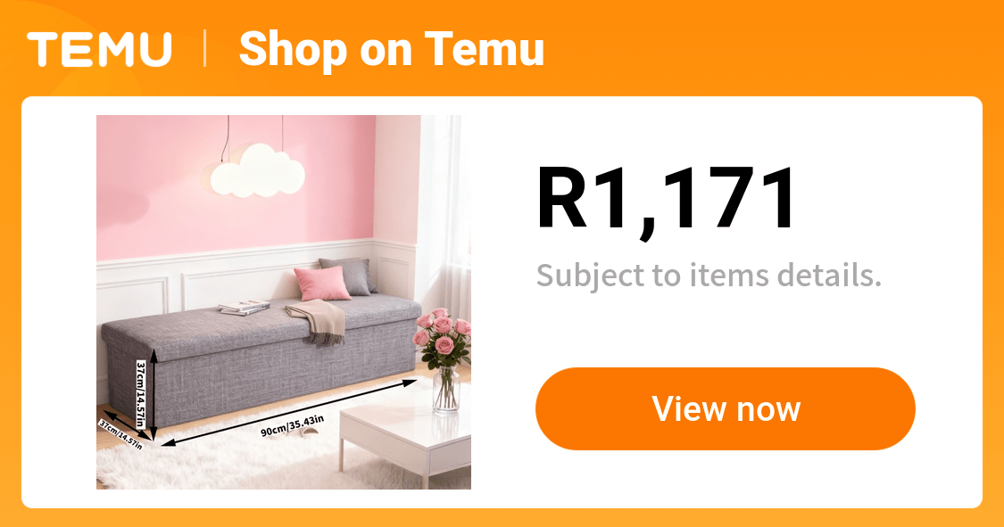 foldable storage footstool a long bench folded storage space - Temu South Africa