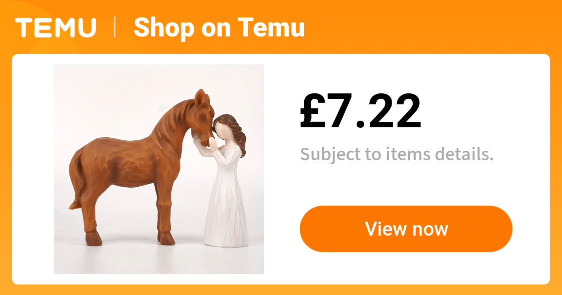 hand painted resin girl horse statue perfect gift women - Temu United Kingdom