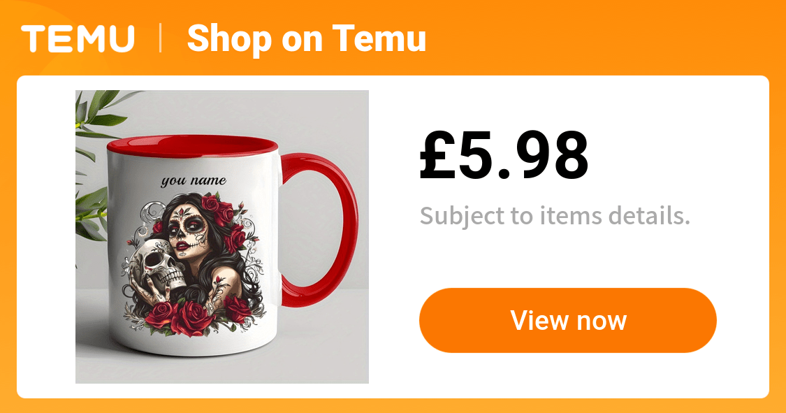 personalized   skull coffee mug custom name text - Temu United Kingdom