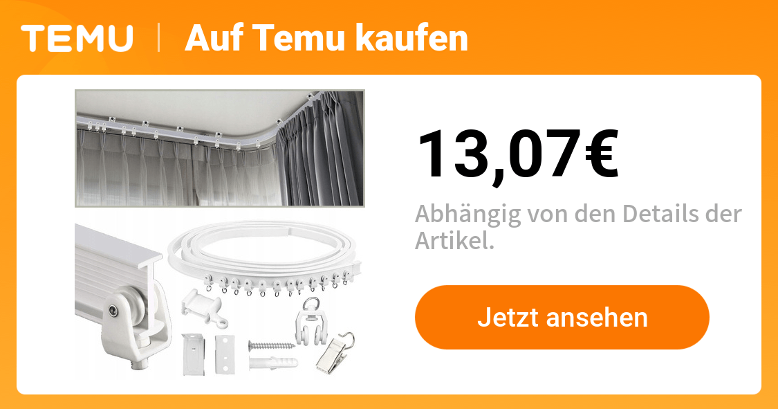 decken vorhangschiene flexibel biegbar gebogene - Temu Germany