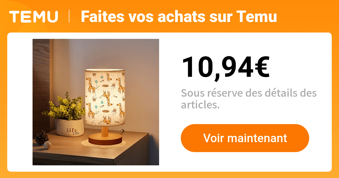 1pc lampe table motif créatif lumière chaude - Temu France