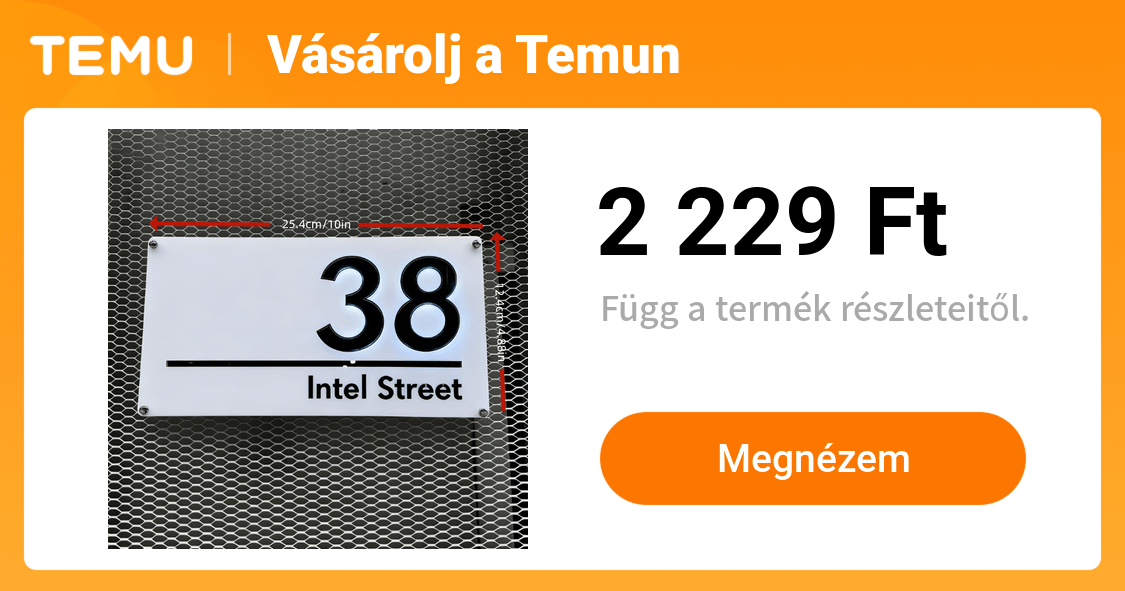 2d egyedi lézergravírozott akril házszám tábla személyre - Temu Hungary