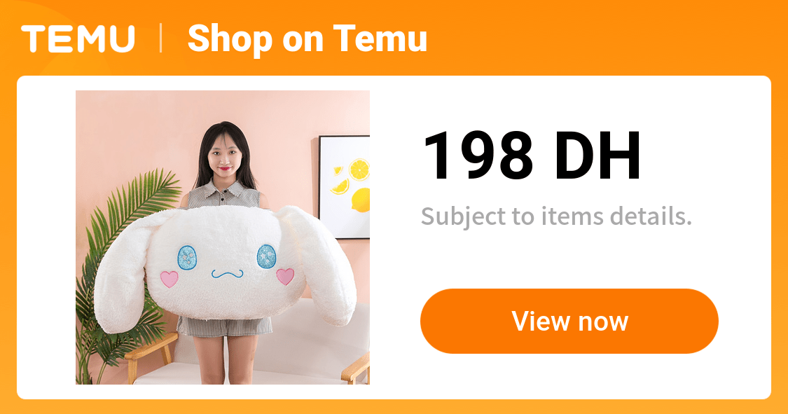 1pc   plush toy pillow large eared dog - Temu Morocco