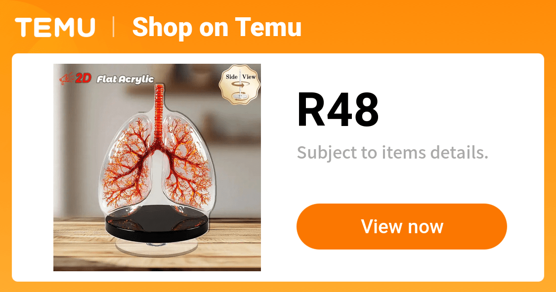 2d flat 1pc rotatable 2d flat crystal anatomy lung model - Temu South Africa