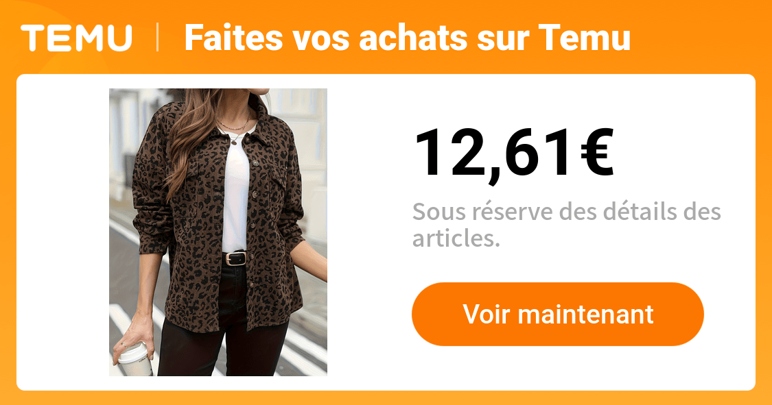 veste en velours imprimé léopard femme manteau - Temu France