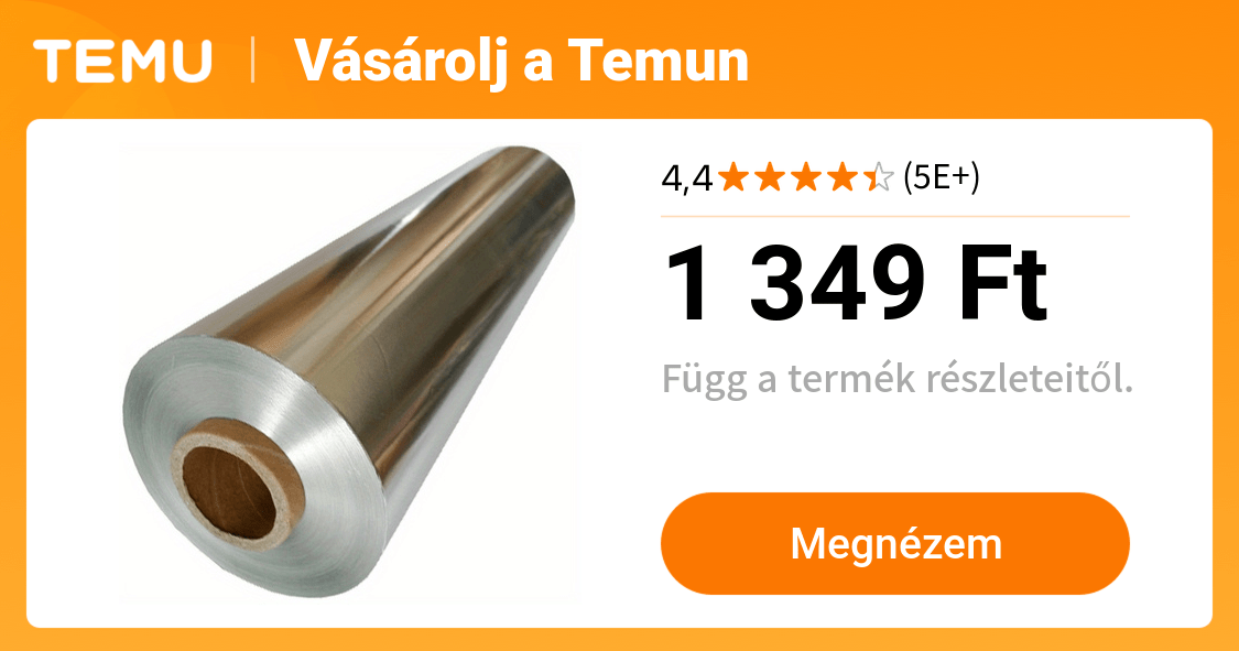 extra vastag nagy alumínium fólia tekercs extra széles 30 - Temu Hungary