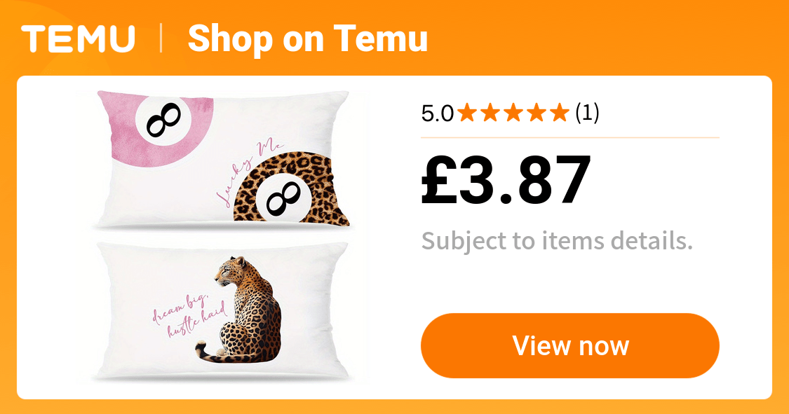 set 2 stylish leopard print pillow covers featuring - Temu United Kingdom