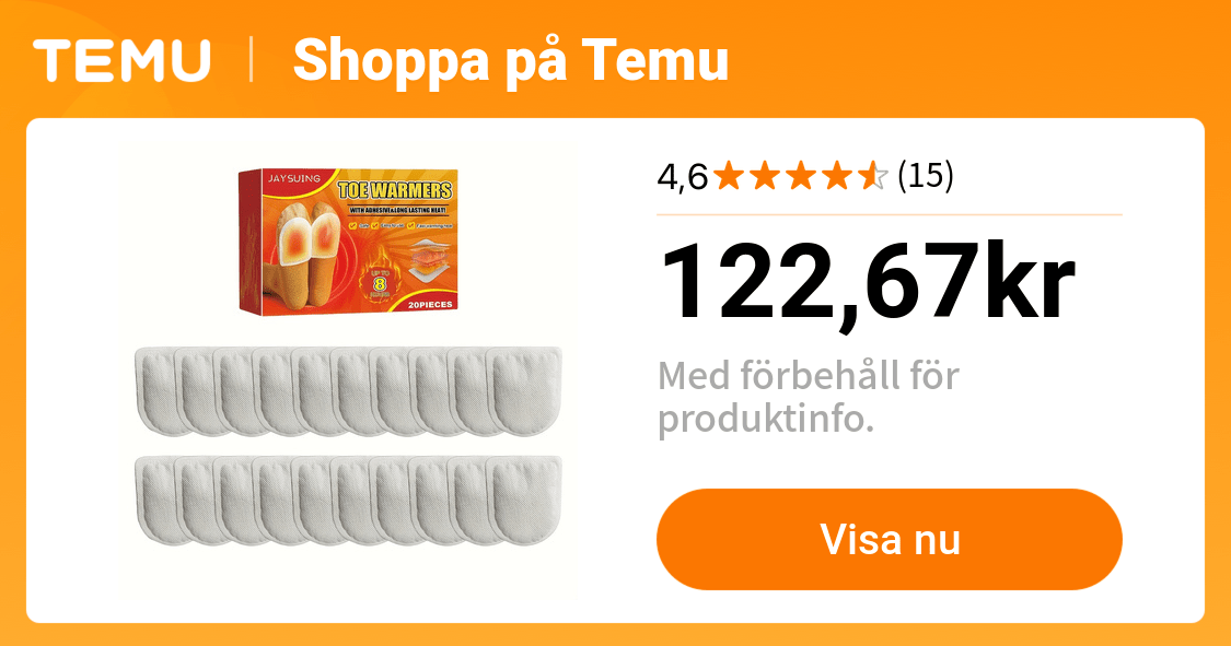 20 st/kartong tåvärmer, vinter anti-kall, kropp fot värme, snabbt värmer, långvarig, bärbar engångs, automatisk värmplåster | In Dagens Erbjudanden Nu | Temu