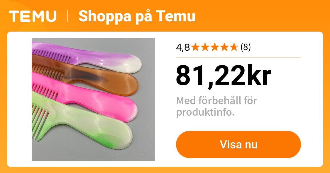 pack med 50/100 klassiska fintandade kammar engångs - Temu Sweden