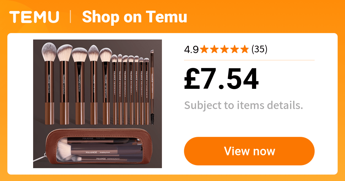14pcs brown professional multi purpose makeup tool - Temu United Kingdom