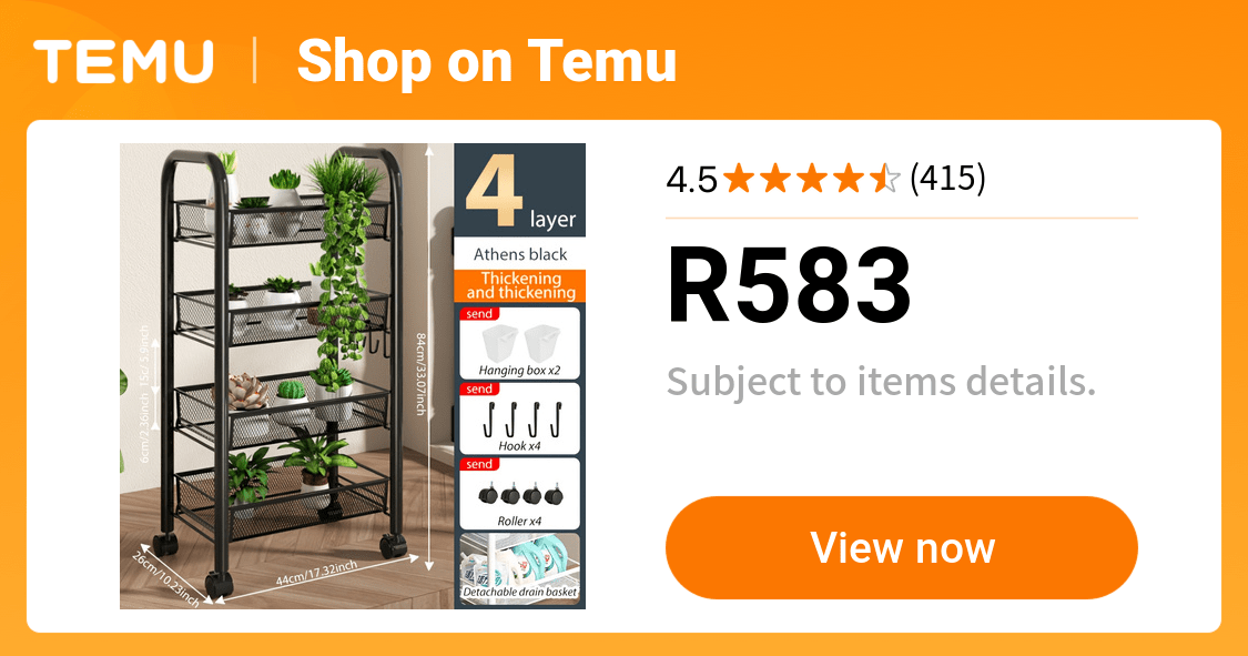 multi purpose rolling metal storage rack kitchen bathroom - Temu South Africa