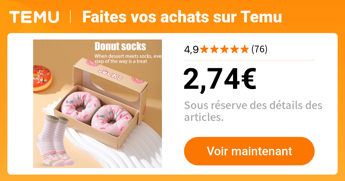 1 paire chaussettes homme originales ddonut - Temu France