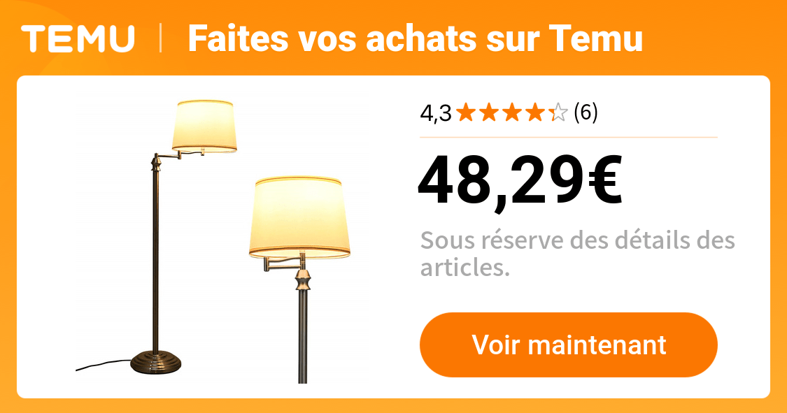 lampadaire pied salon lampadaire abat jour en tissu pvc tube - Temu France