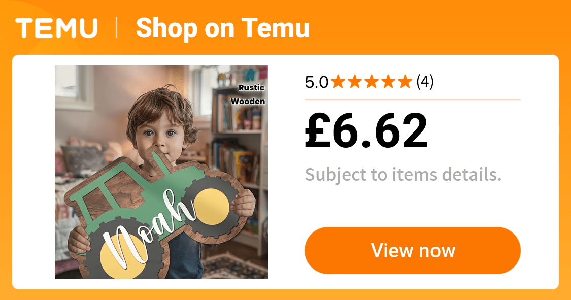 personalized wooden tractor nursery name sign custom boys - Temu United Kingdom