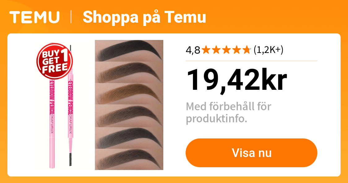 köp 1 få 1 ögonbrynspenna vattentät svettbeständig - Temu Sweden