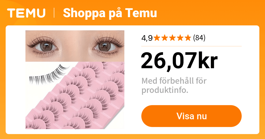 10 par fransar fransar med naturlig look falska - Temu Sweden