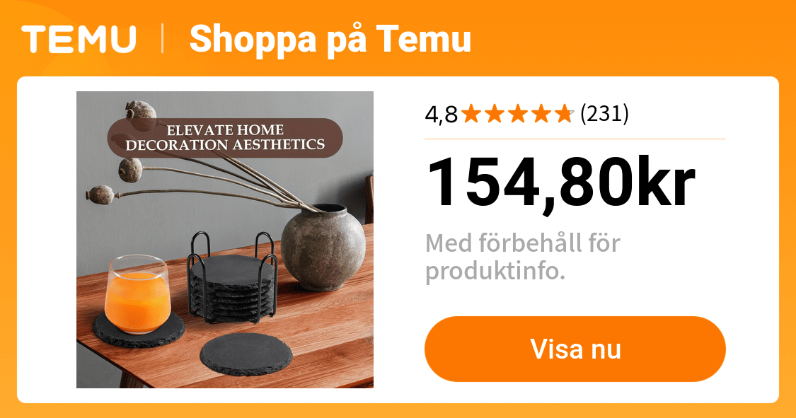 8st svarta glasunderlägg underlägg med metallhållare - Temu Sweden