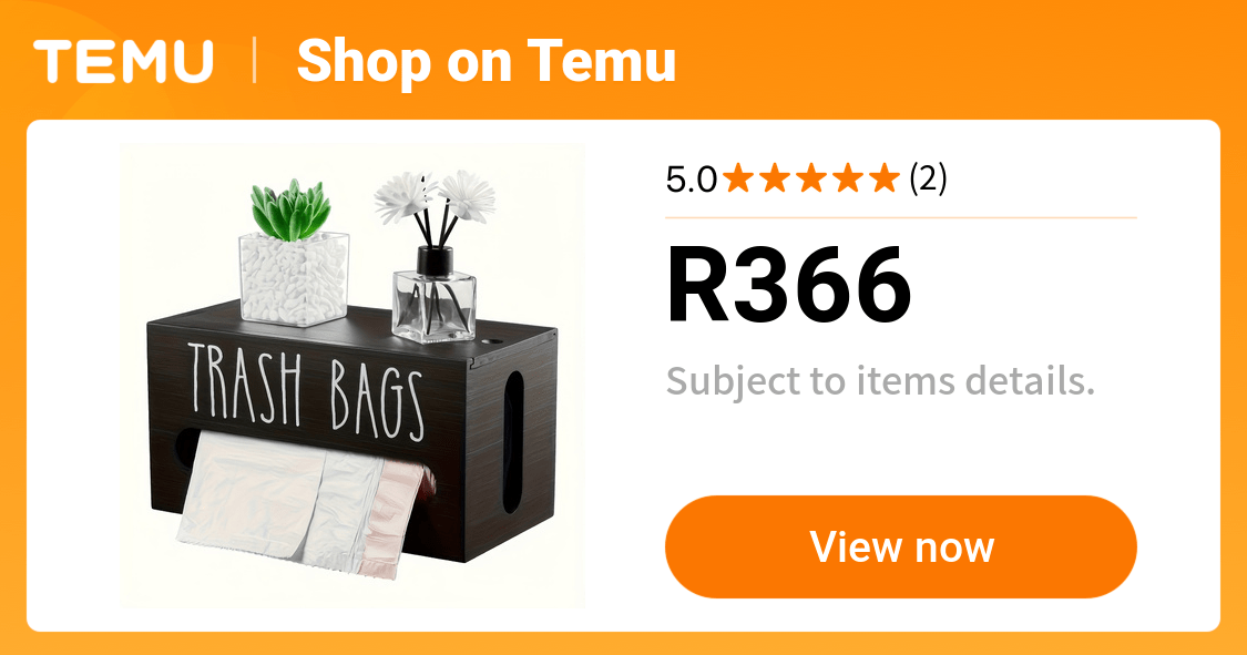 wall mounted wooden trash bag dispenser space saving kitchen - Temu South Africa
