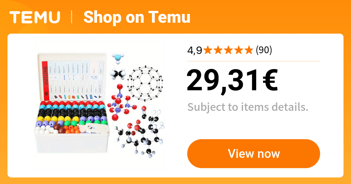 chemistry molecular model kit 444pcs teacher set inorganic - Temu France