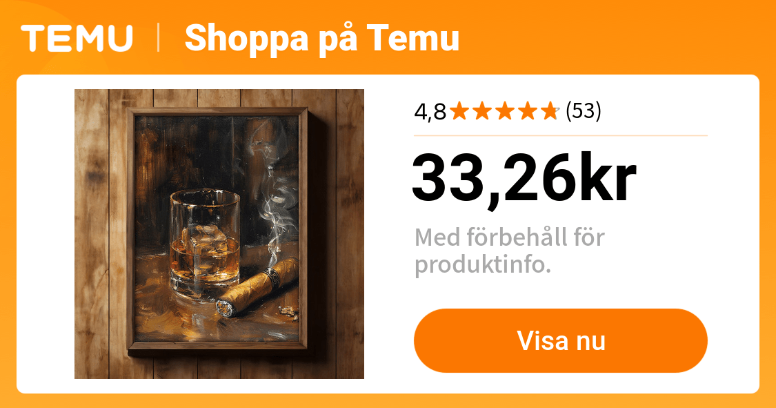 irländsk whiskey och cigarr canvas poster bar väggkonst - Temu Sweden