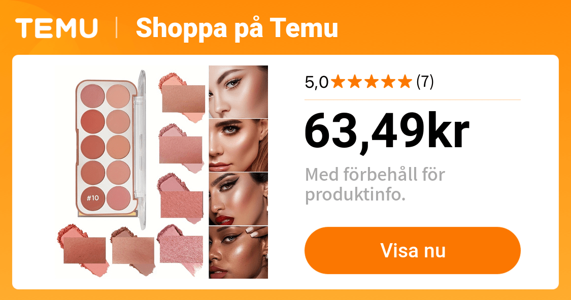 10 färgad rosalik och konturpalett rosa matt - Temu Sweden