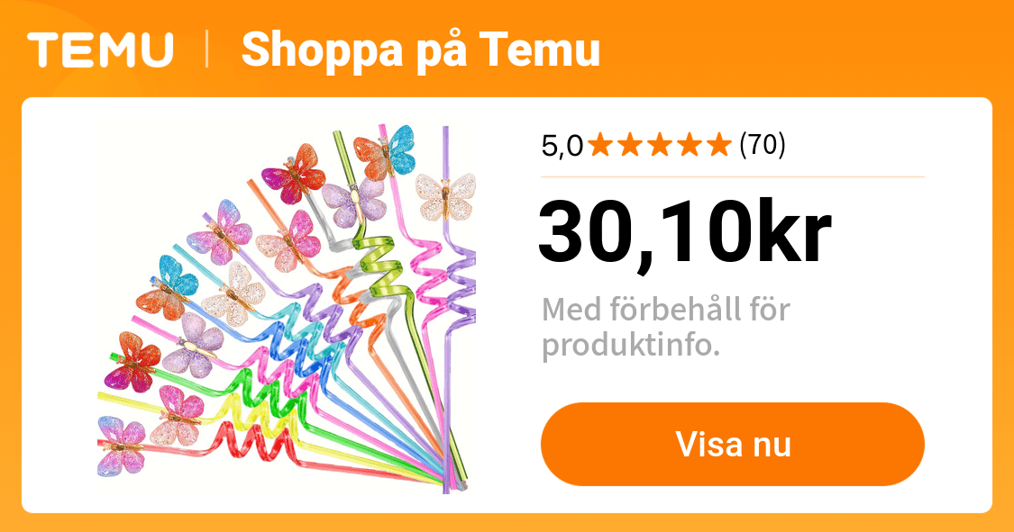 12/6 st återanvändbara fjärilsdrickssugrör plastfjäriltema - Temu Sweden