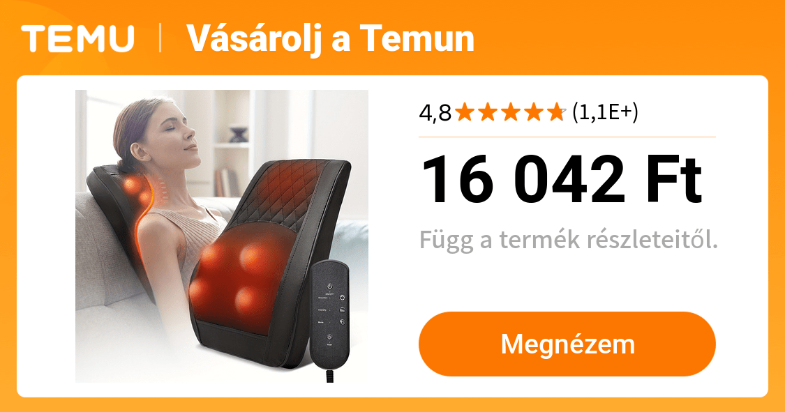 készülék melegítő funkcióval a nyak és vállmasszírozáshoz - Temu Hungary