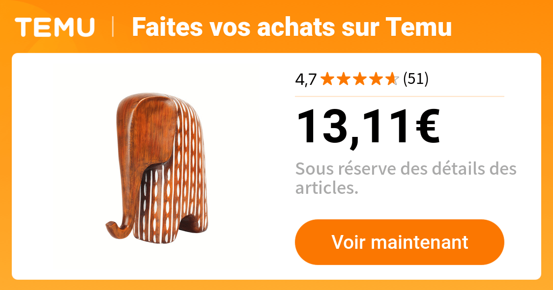 sculpture déléphant en résine abstraite design - Temu France