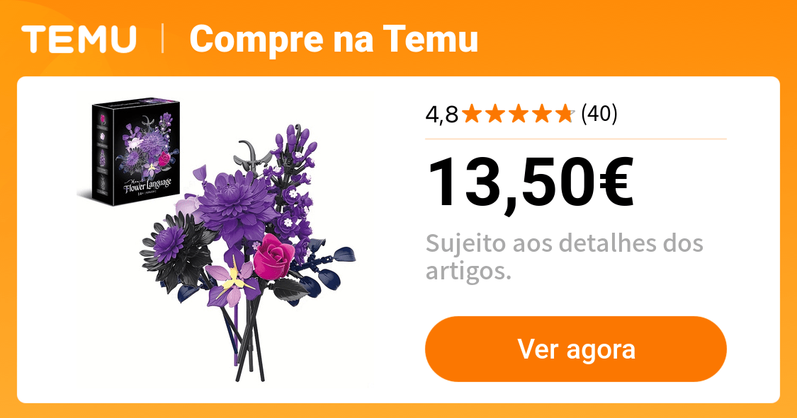 1000+ peças blocos de construção   rosas e flores - Temu Portugal