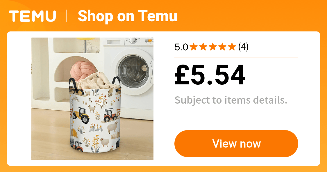 1pc farmhouse laundry basket farm sheep tractor - Temu United Kingdom