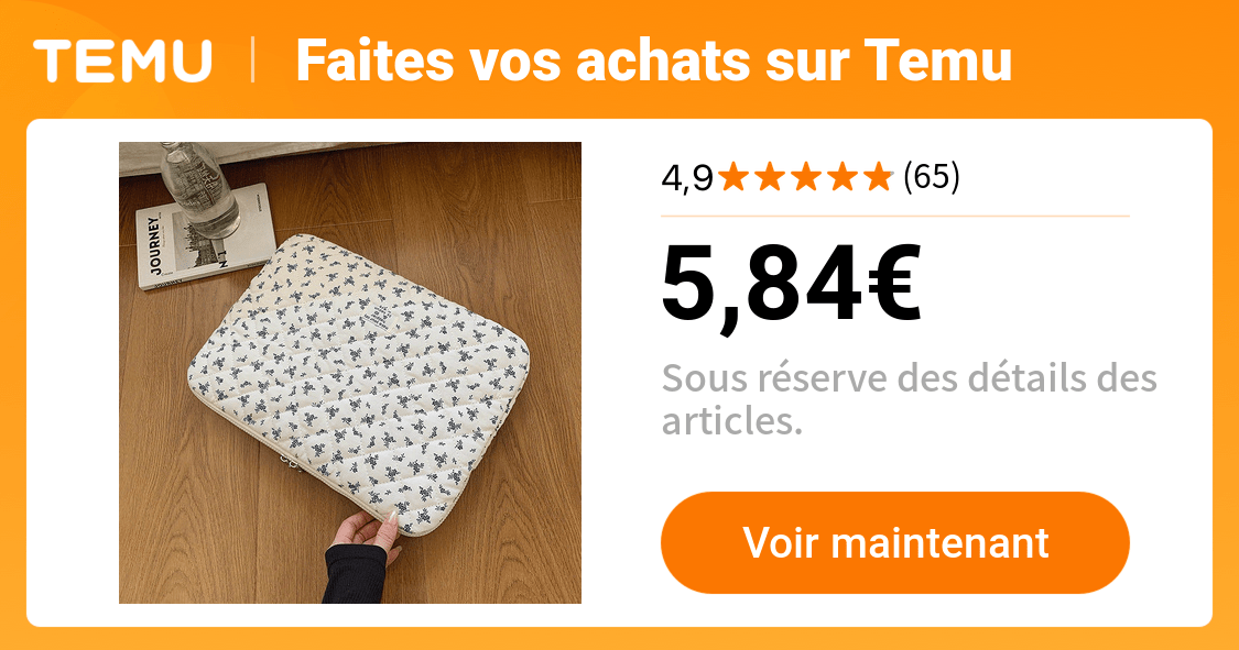 étui ordinateur portable à motif floral élégant antichoc - Temu France