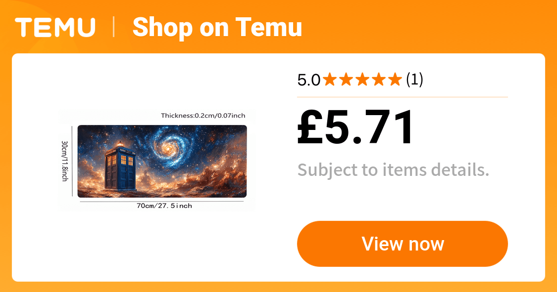 space police box large gaming mouse pad anti slip - Temu United Kingdom