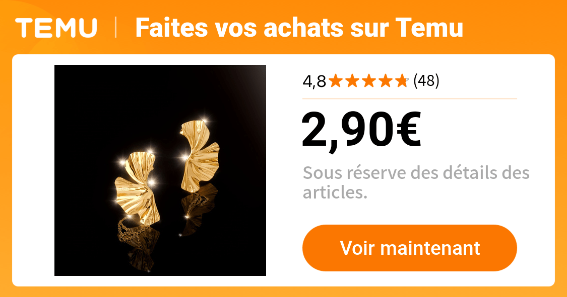 exquises boucles doreilles en acier inoxydable doré - Temu France