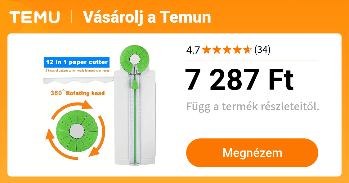 kézi nehézterhelésű papírvágó 12 in 1 irodai vágógép csúszka - Temu Hungary