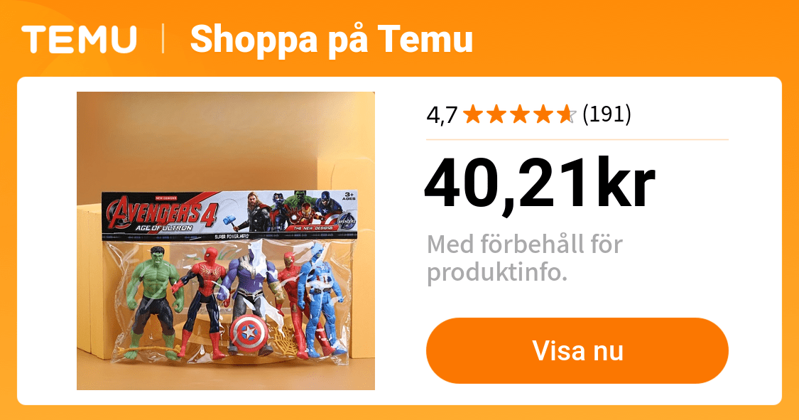 5-pack slimline actionfigurset – den presenten | Inte Dessa Fantastiska Erbjudanden | Temu