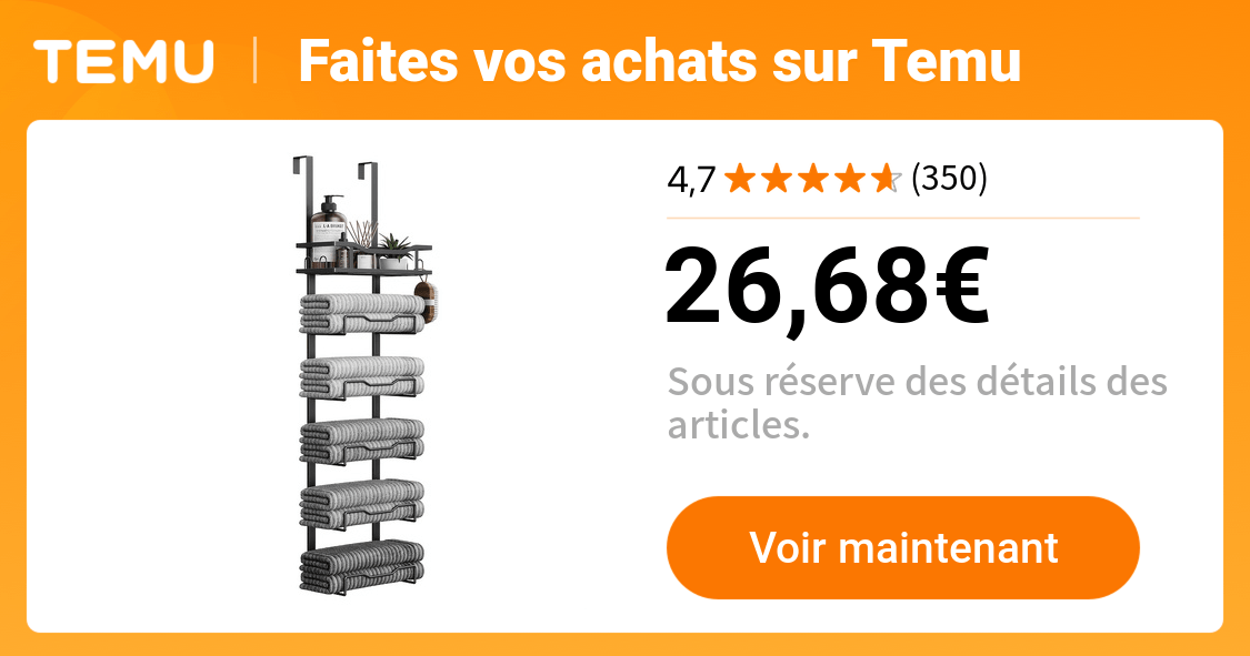 porte serviettes en métal porte organisateur - Temu France