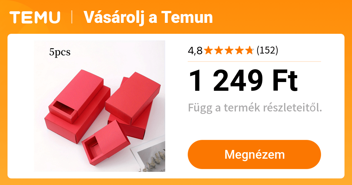 5 db os válogatott egyszínű dialemező papírdoboz - Temu Hungary