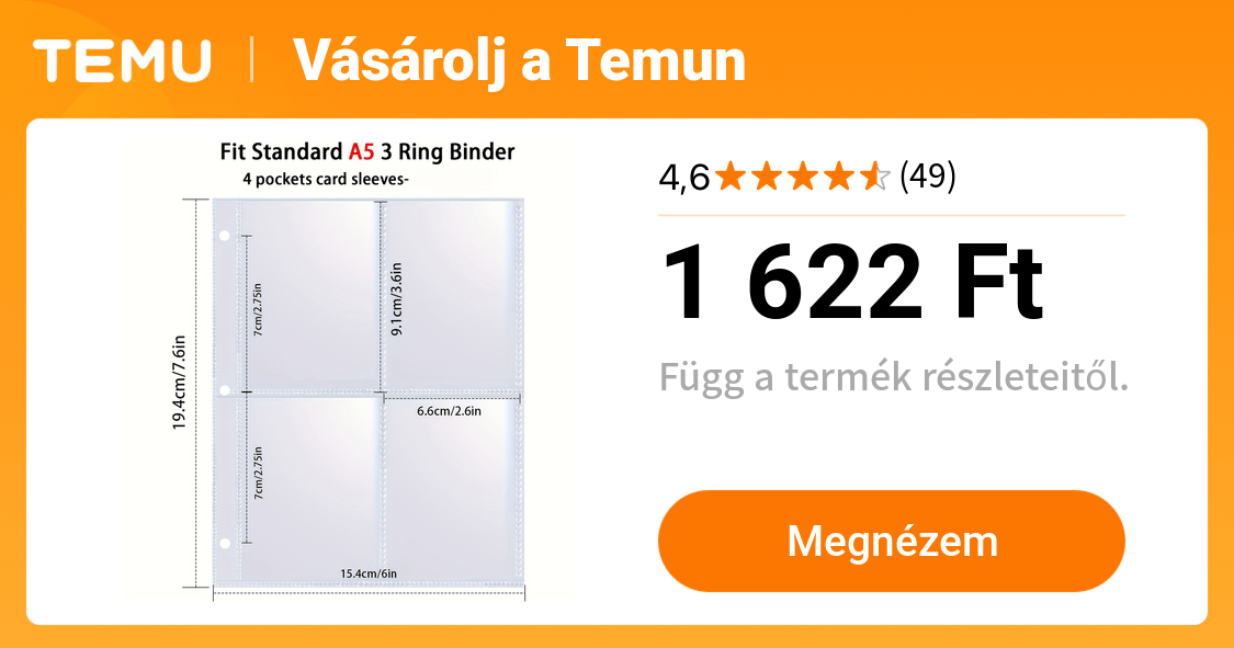 50/100 csomag (400/800 zseb) ultratiszta kétoldalas - Temu Hungary