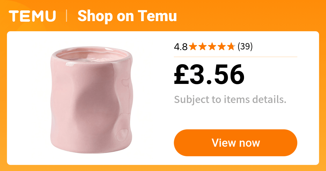 1pc ceramic makeup brush holder pen organizer hand kneaded - Temu United Kingdom