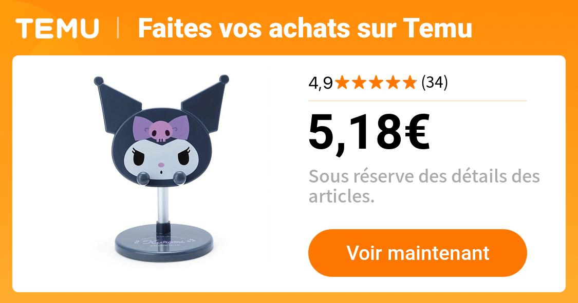 1pc support téléphone portable melody cinnamon dog - Temu France